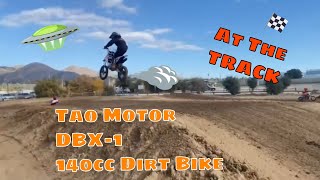 Tao Motor DBX1 140cc Dirt bike at the Track taomotor taotao taomotorfamily 140c dirtbike dirt [upl. by Sy]