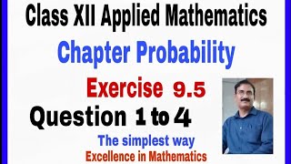 Ex 95  Q 1 to 4  Applied  Mathematics  Class12 ™ML Agarwal [upl. by Adirem98]