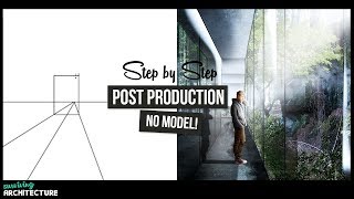 How to Architectural Visualization  Photoshop Tutorial [upl. by Bollen]