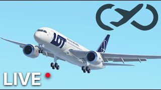 Infinite Flight LIVE  Mumbai BOM to Warsaw WAW  LOT airways 7878 [upl. by Omero]