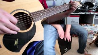 You Shook Me All Night Long  ACDC Cover  Acoustic GuitarCajon [upl. by Vizzone]