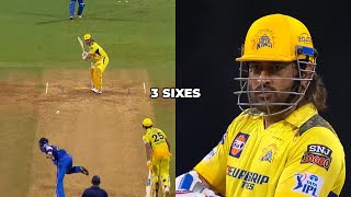 Ms Dhoni Sixes Today Match  Ms Dhoni 3 Sixes Today Match To Hardik Pandya  Ms Dhoni 204 Batting [upl. by Strader]