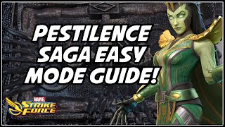 Easy Mode Guide For Pestilence Saga  Get Your Apocalypse Chase Done  Marvel Strike Force [upl. by Derrick]