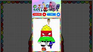 Painting ANGER color with INSIDE OUT 2 and Incredibox Sprunki shorts funny insideout2 sprunki [upl. by Beniamino]