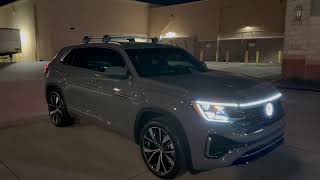 Night Video 2024 Volkswagen Atlas Cross Sport SEL Premium RLine in Pure Gray [upl. by Beyer]