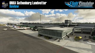 MSFS 2020  REVIEW ORBX Gothenburg Landvetter scenery for Microsoft Flight Simulator 2020 [upl. by Opal]