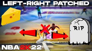 LEFT RIGHT CHEESE JUST GOT PATCHED IN NBA 2K22 [upl. by Yatnohs]