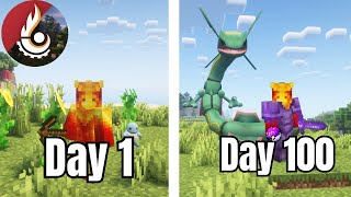 100 Days in Minecraft’s Pixelmon Mod [upl. by Bari]