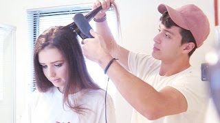 MY FIANCE TRIES TO DO MY HAIR [upl. by Aeriela]