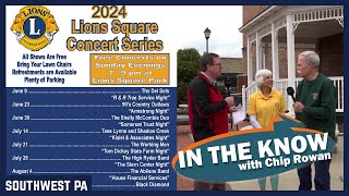 In The Know  Connellsville Lions Square Concert Series 2024 Schedule Release [upl. by Coad]