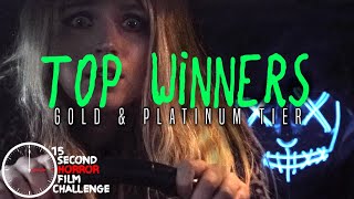 Top Winners  15 Second Horror Film Challenge 2020 [upl. by Kerrie969]