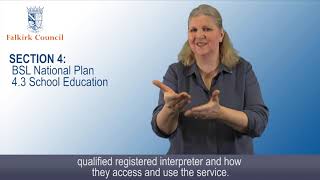 43 Falkirk Council BSL Plan School Education [upl. by Edgerton]