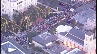 Aerial view of Rock n Roll Marathon San Antonio 2023  Sky 12 [upl. by Islehc675]