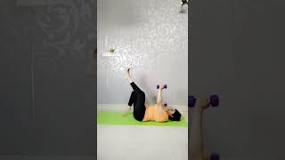 Powerful tummy exercise with dumbbell [upl. by Ddat]