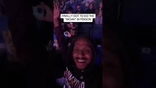 DOING THE WOAH IN PERSON wwe wrestling [upl. by Naval56]