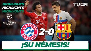 HIGHLIGHTS  Bayern 20 Barcelona  UEFA Champions League 2223J2  TUDN [upl. by Mancino]