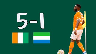 Cote dIvoire vs Sierra Leone 51 Résumé du Match amical 🇨🇮 vs 🇸🇱 [upl. by Ab]