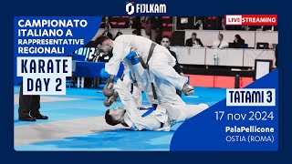 Karate  Campionato Italiano Rappresentative Regionali 2024  Day2 Tatami3 [upl. by Oner]