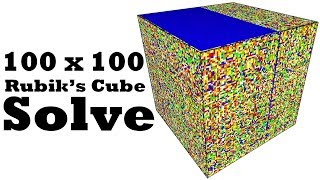 AI Solves a 100 x 100 Rubiks Cube [upl. by Pennie479]