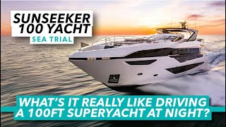 Driving a 100ft superyacht through choppy seas  Sunseeker 100 Yacht  Motor Boat amp Yachting [upl. by Clymer]