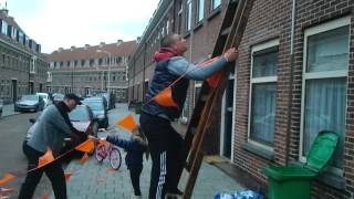 EK 2012 Koppelstokstraat Scheveningen Versiering Oranjestraat [upl. by Lledyl169]