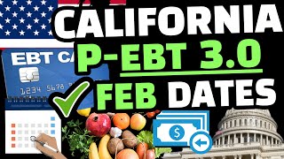 P EBT 2023  FEBRUARY 2023 PEBT 30 RELOAD DATES FOR CALIFORNIA 📆 [upl. by Isidora651]