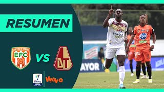 Envigado vs Tolima Goles y Highlights Liga BetPlay Dimayor 20221  Cuadrangulares Fecha 1 [upl. by Kallista]