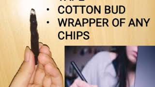 DIY STYLUS PEN WITH THE HELP OF CHIPS WRAPPER [upl. by Ettenaj660]