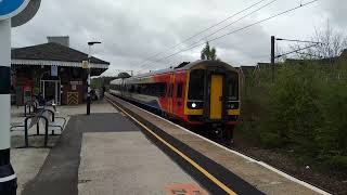 ERM 158889 departs Grantham Station on the 0954 Norwich to Liverpool Lime Street 06052023 [upl. by Anaer]