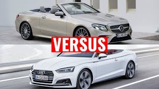 2018 Mercedes EClass Cabriolet vs Audi A5 Convertible [upl. by Euqinommod721]