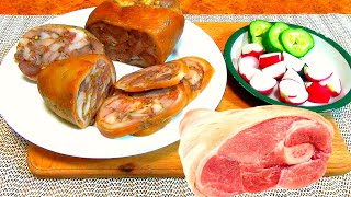 Фаршированная рулька Домашние рецепты вкусная и полезная еда  сальтисон [upl. by Aldon15]