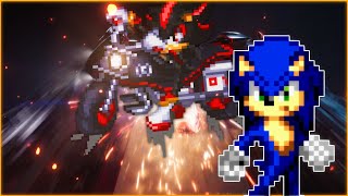 Sonic Movie 3 Trailer  Team Sonic vs Shadow  Sprite Animation Remake Animated by Hv [upl. by Etyak]