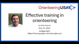 Orienteering USA Monthly Forum 7  May 14 2024 [upl. by Torruella]