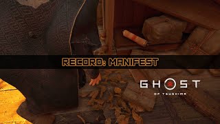 Record Manifest Barrier Cove Ghost of Tsushima Iki Island Playthrough [upl. by William174]