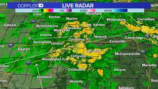 LIVE RADAR Showers amp storms move through central Ohio [upl. by Sylas]