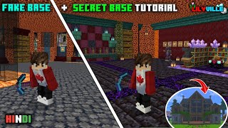 How To Make Anshu Bisht Lilyville Secret Base In Minecraft Full Tutorial [upl. by Ecnerwaled]