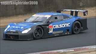 スーパーGT 2012 GT500 R35 GTR 公式テスト 岡山国際サーキット後編 2012318 [upl. by Coral]