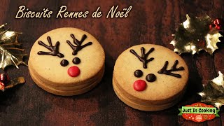 ❅ Recette des Biscuits Rennes de Noël Vanille Dulcey ❅ [upl. by Atilrac]