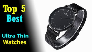 Top 5 Best Cheap Ultra Thin Watches For Men 2021 [upl. by Yerffeg170]