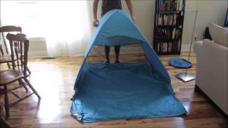 How I fold the iCorer pop up beach tent [upl. by Jesselyn133]