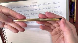 Pen review Cross classic century ballpoint pens [upl. by Parette]