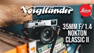 Voigtlander 35mm f14 Nokton Classic II Leica MP240 [upl. by Reynold]