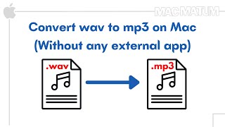 How to convert wav to mp3 on mac [upl. by Vogeley474]