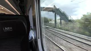 Passing Through Biggleswade On A LNER Class 801 29324 [upl. by Ikkim]