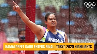 Kamalpreet Kaur enters Olympic final  Tokyo2020 Highlights [upl. by Sivla]