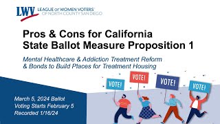 California Ballot Proposition 1 Pros amp Cons  March 2024 [upl. by Eda934]