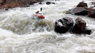 Snaggletooth Rapid Packraft Dolores River 1200 CFS [upl. by Aenat]