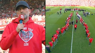 🔴 Jurgen Klopp Emotional Farewell at Liverpool 😢😢  Klopp Goodbye Speech to Fans  Guard of Honour [upl. by Gonta782]