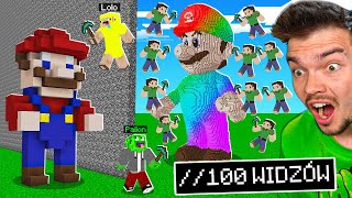 100 WIDZÓW OSZUKUJE LOLO w KONKURSIE BUDOWANIA w Minecraft [upl. by Yornoc729]