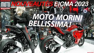 Moto Morini nouveautés EICMA 2023 ▶︎ Moto Magazine [upl. by Aipotu]